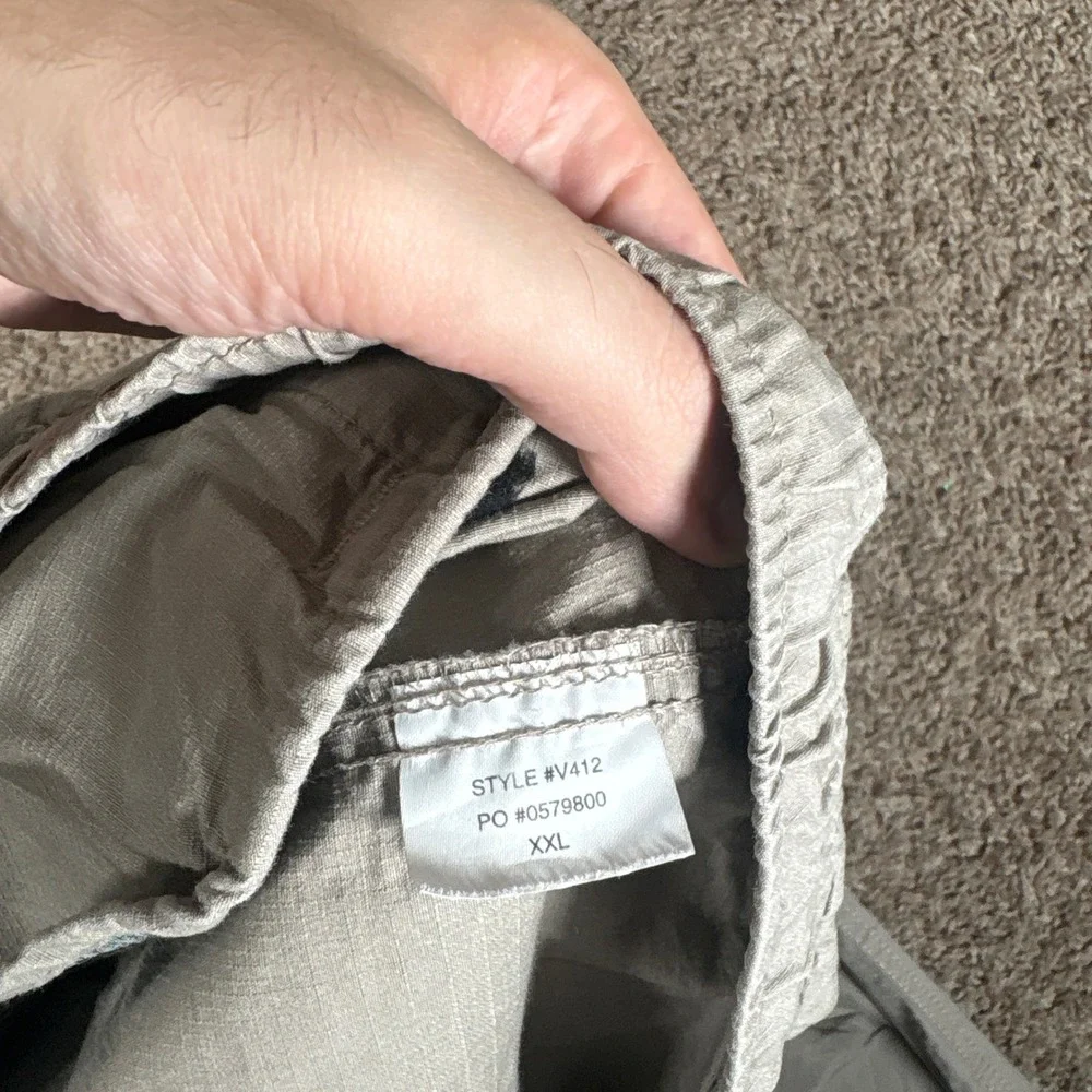 Vuori Mens Ripstop Climber Pants Khaki Tan V412 Stretch Organic Cotton XXL